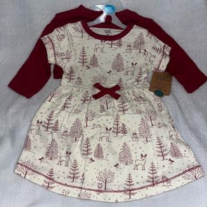 Touched by nature organic cotton dress and cardigan set new with tags!